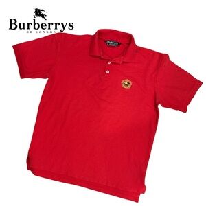 Burberry’s‎ VINTAGE 90’s Men’s Red Short Sleeve Polo Shirt